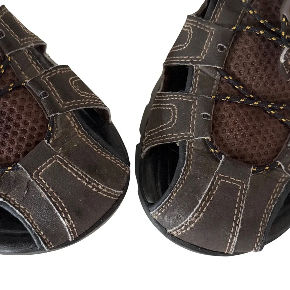 Teva Omnium Men's Brown Closed Toe Hiking Water Sandals ShocPad 1001116 Size 11‎